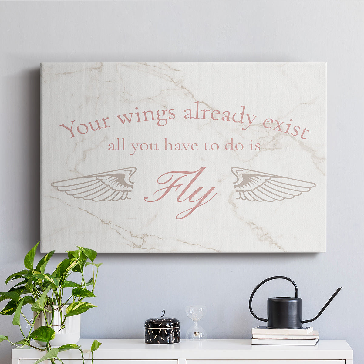 Wings Exist - Canvas Art Print