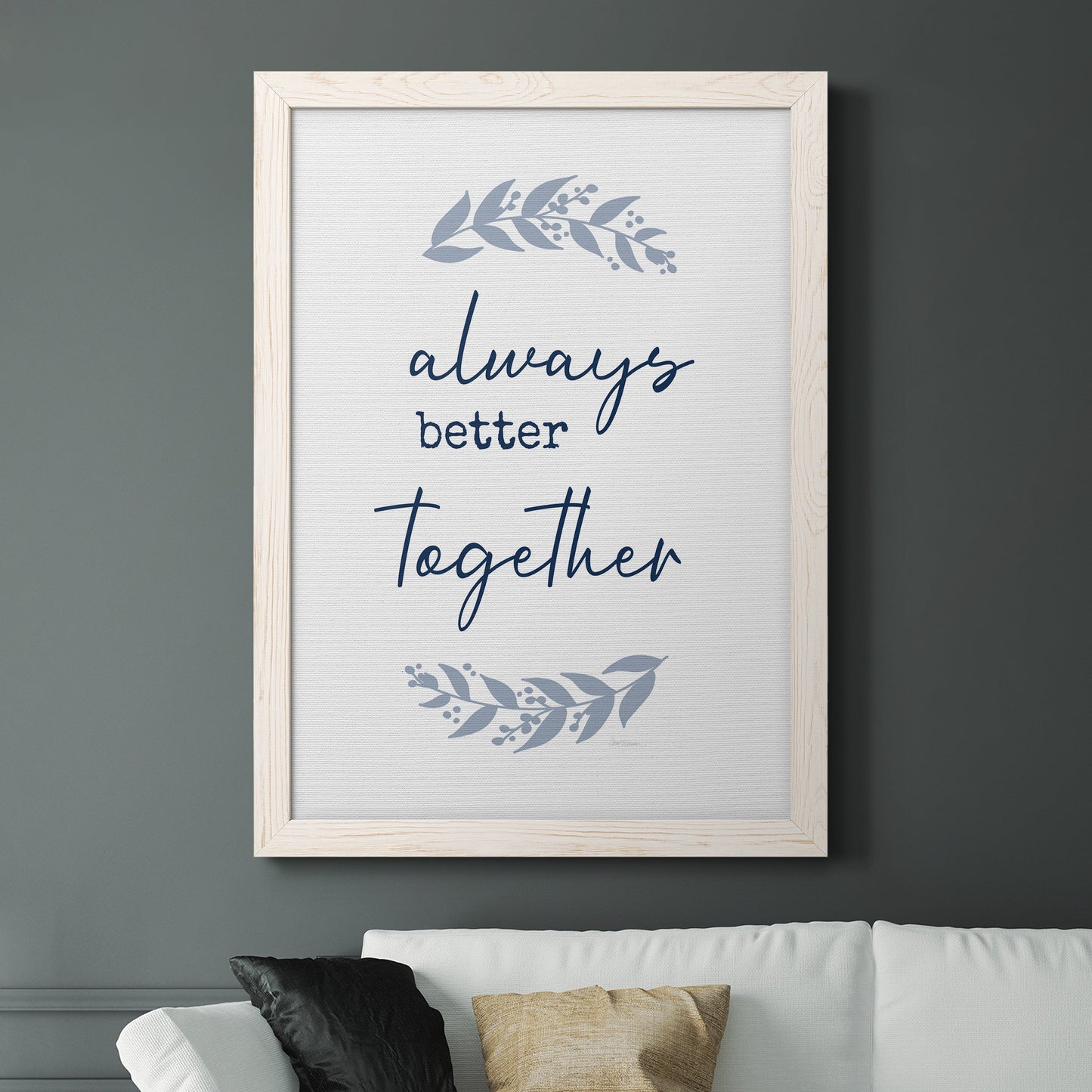 Always Together - Premium Canvas Framed in Barnwood - Ready to Hang