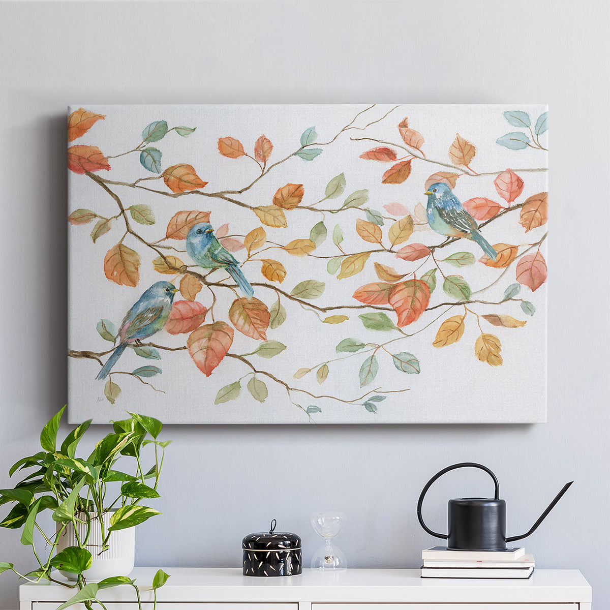 Bird Trio - Canvas Art Print