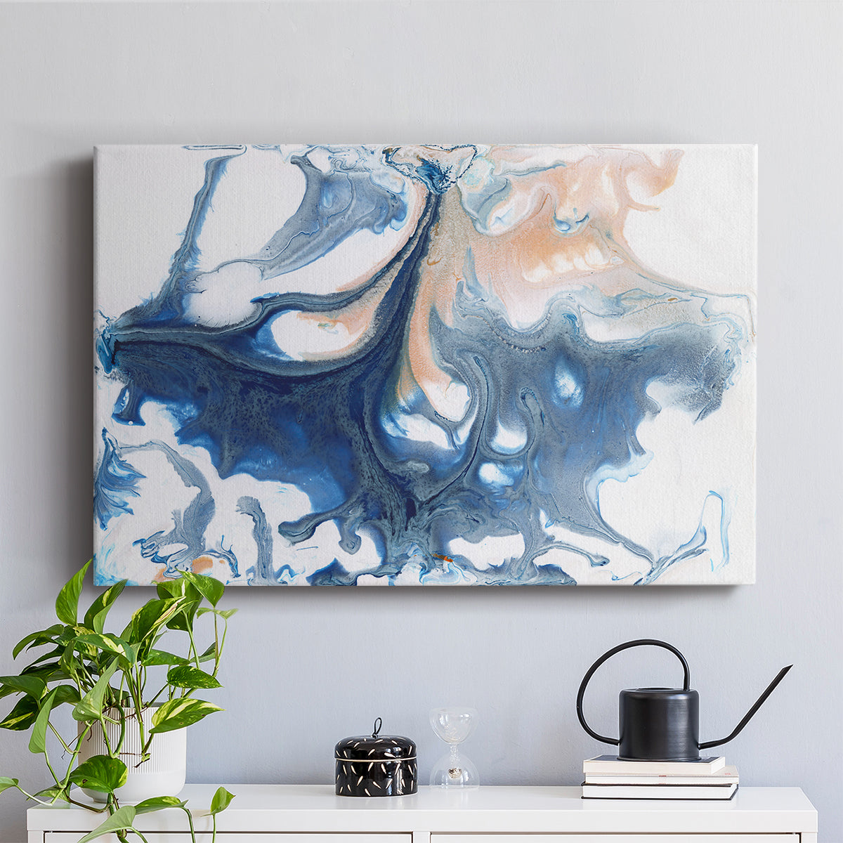 Dancing Blue I - Canvas Art Print