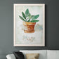 Potted Sage - Premium Canvas Framed in Barnwood - Ready to Hang