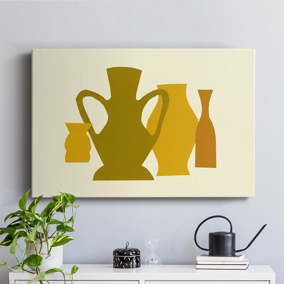 Posing Pottery I - Canvas Art Print
