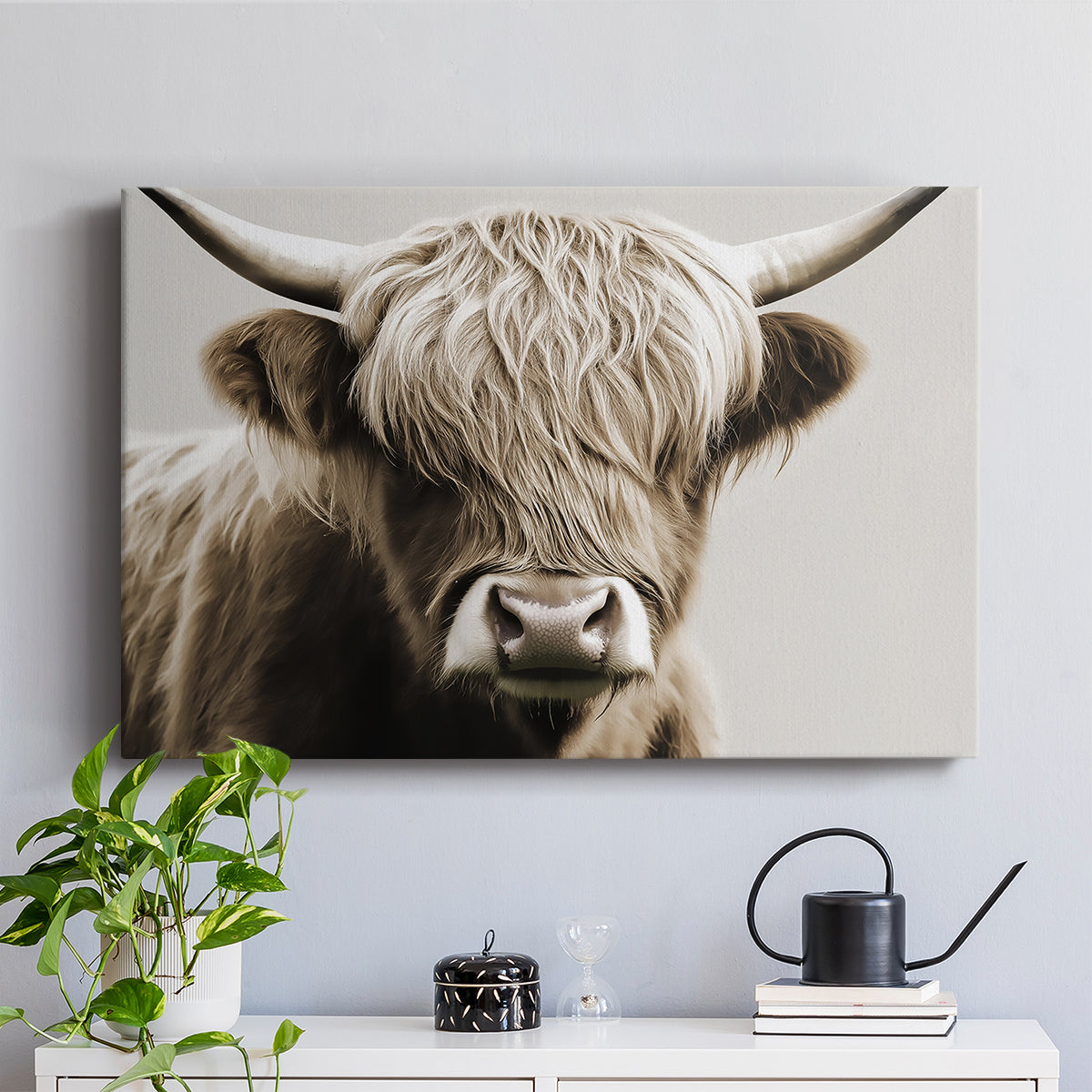 Highland Cow LXXXVI - Canvas Art Print