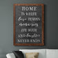 Love Resides - Premium Canvas Framed in Barnwood - Ready to Hang