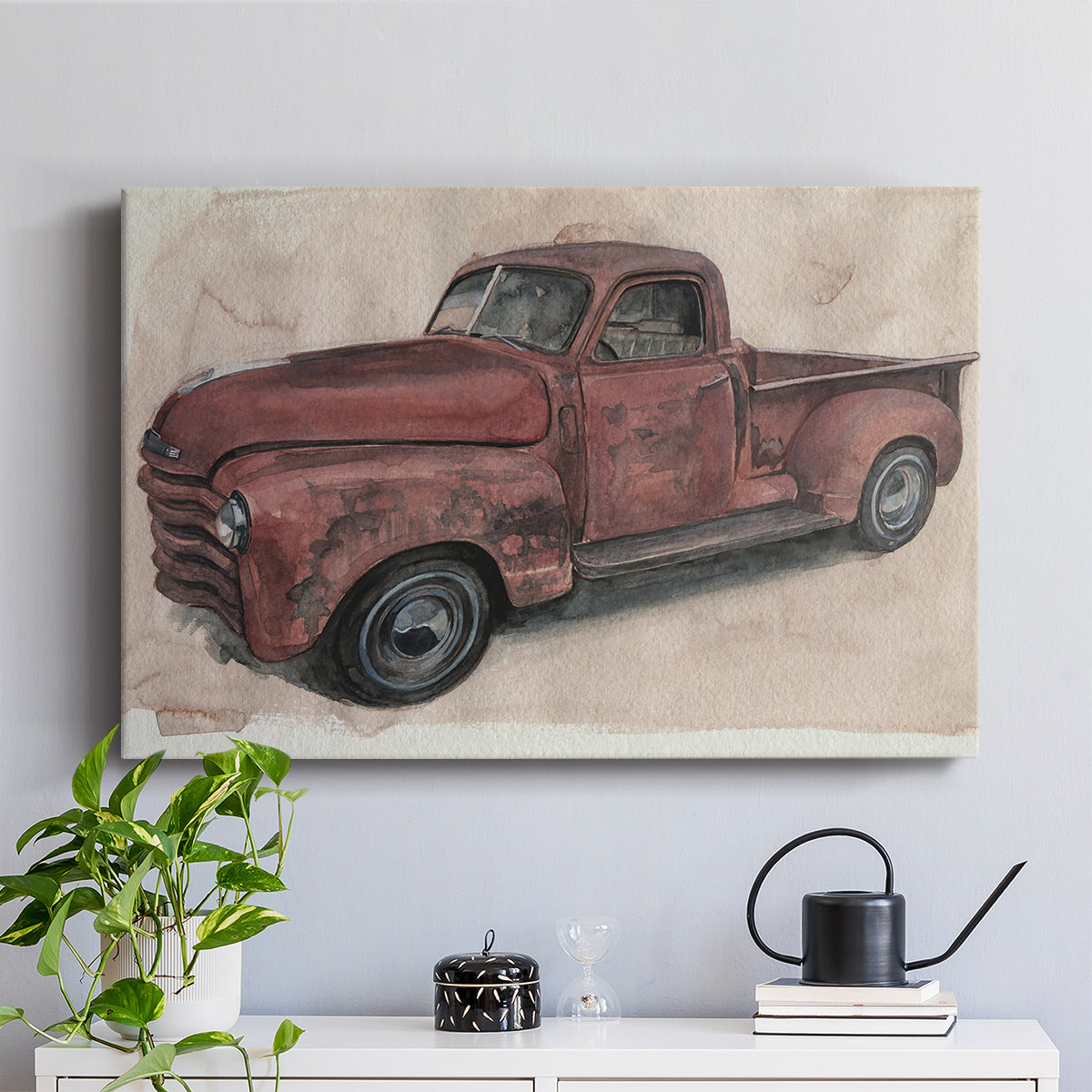 Antique Pickup I - Canvas Art Print