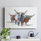 Modern Longhorns I - Canvas Art Print