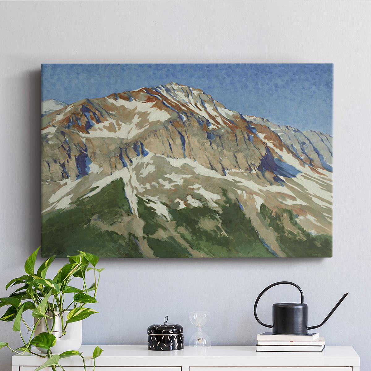 Vermillion Ascent - Canvas Art Print
