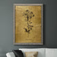 Gold Sketch Botanical II - Premium Canvas Framed in Barnwood - Ready to Hang