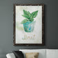 Potted Basil - Premium Canvas Framed in Barnwood - Ready to Hang