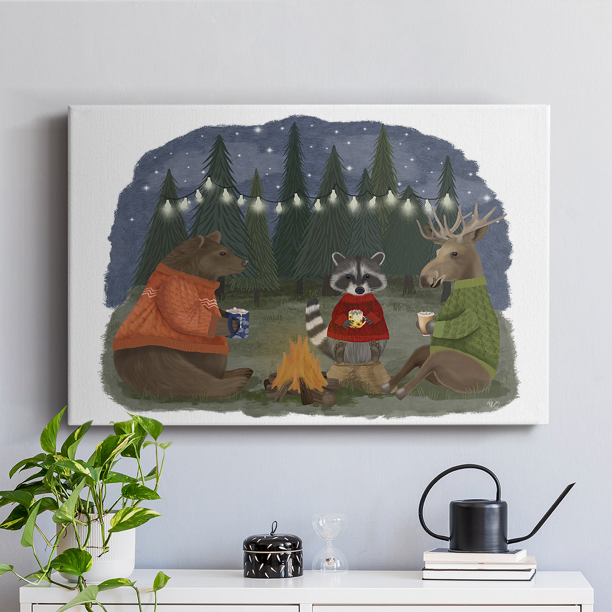 Campfire Hot Chocolate - Canvas Art Print