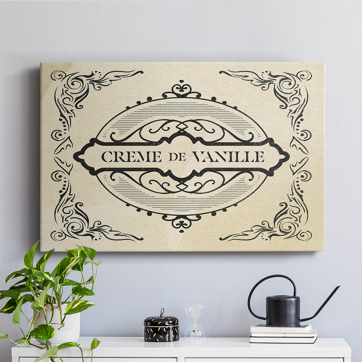 Antique French Label II - Canvas Art Print