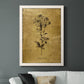 Gold Sketch Botanical II - Premium Canvas Framed in Barnwood - Ready to Hang