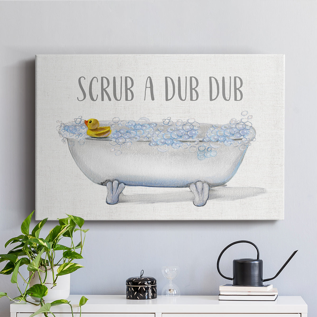 Scrub A Dub - Canvas Art Print