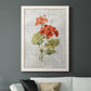 Linen Geranium - Premium Canvas Framed in Barnwood - Ready to Hang