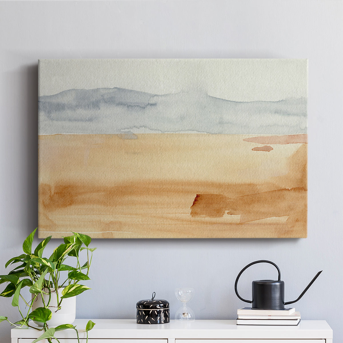Ash Blue Horizon II - Canvas Art Print
