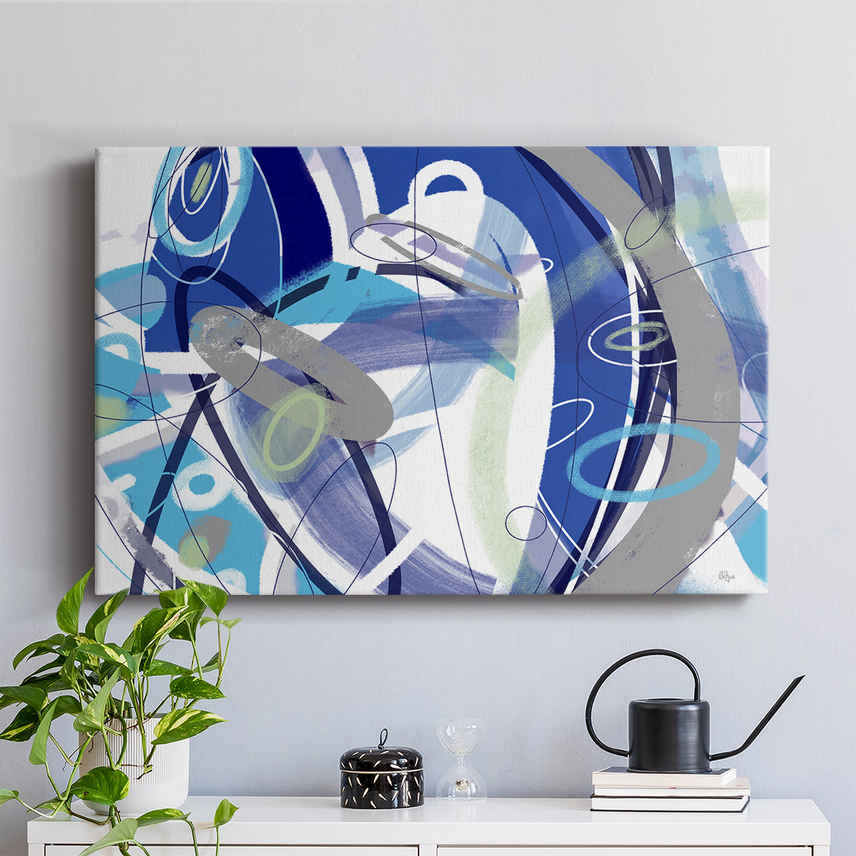 Blue Flow - Canvas Art Print