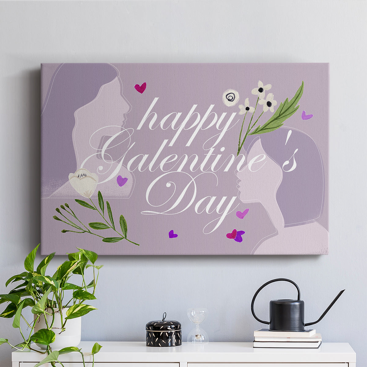 Happy Galentine's Day Collection A - Canvas Art Print