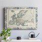 Bordered Map of Europe - Canvas Art Print