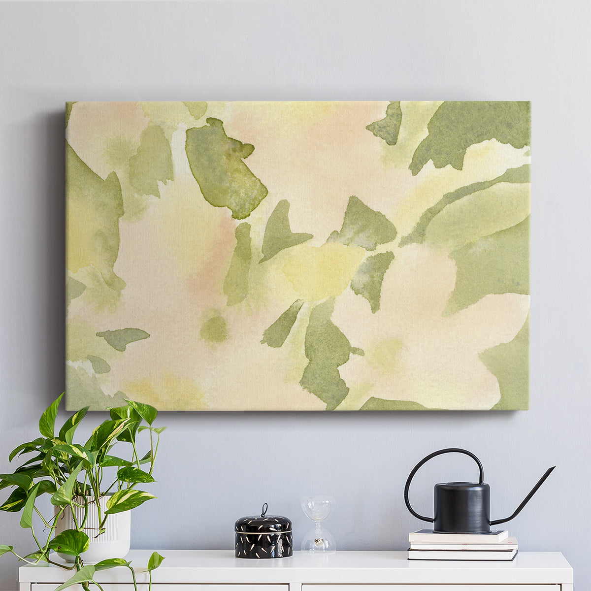 Verdant Floral Abstract I - Canvas Art Print