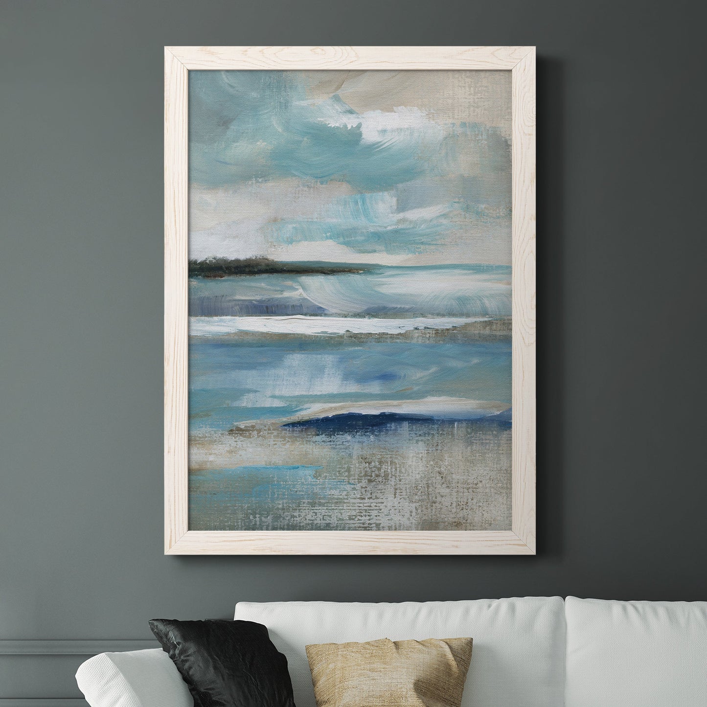 Distant Drama I - Premium Canvas Framed in Barnwood - Ready to Hang