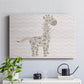 Floral Giraffe - Canvas Art Print