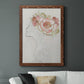 Fashion Floral Silhouette II - Barnwood Framed Canvas Print