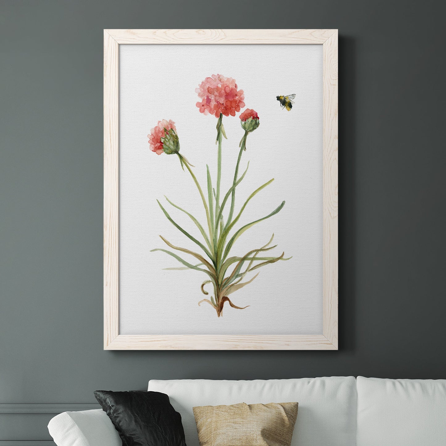 Wildflower Botanical III - Barnwood Framed Canvas Print