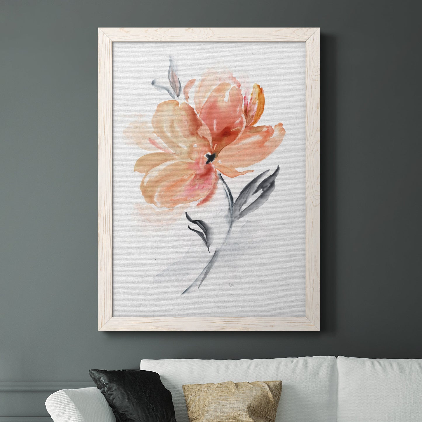 Soft Sensation II - Premium Canvas Framed in Barnwood - Ready to Hang