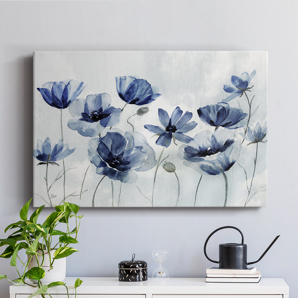 Indigo Spring Awakening - Canvas Art Print