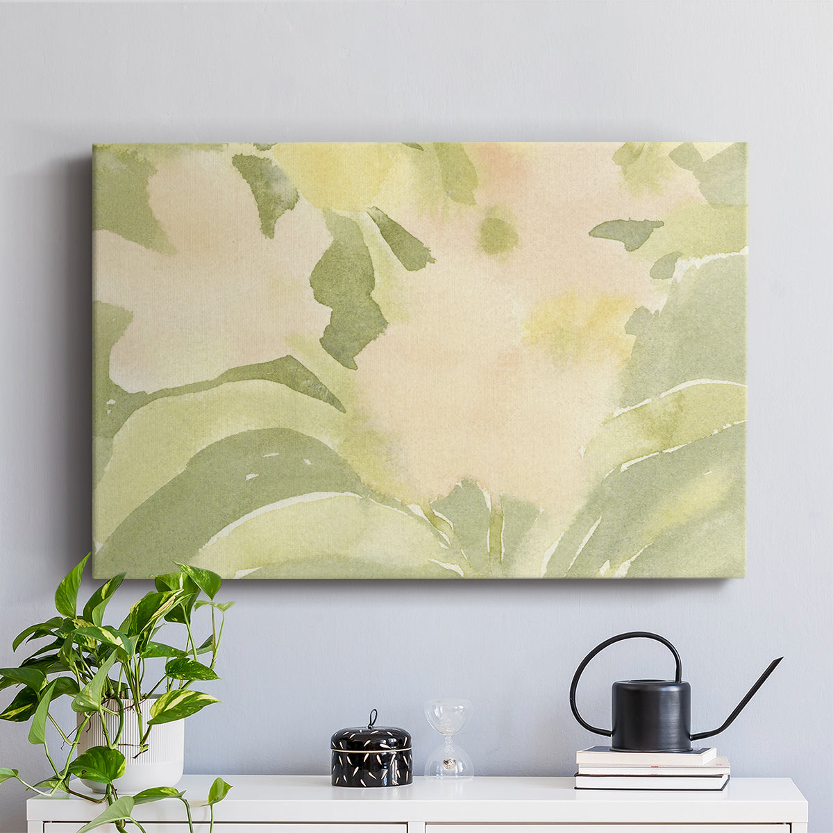Verdant Floral Abstract II - Canvas Art Print