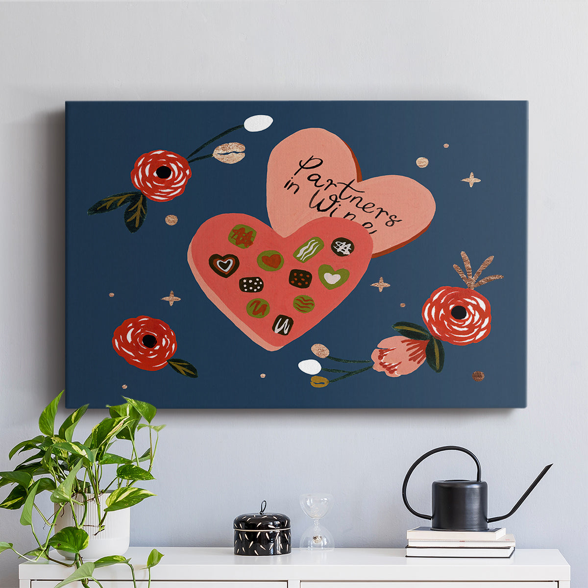 Happy Galentine I - Canvas Art Print