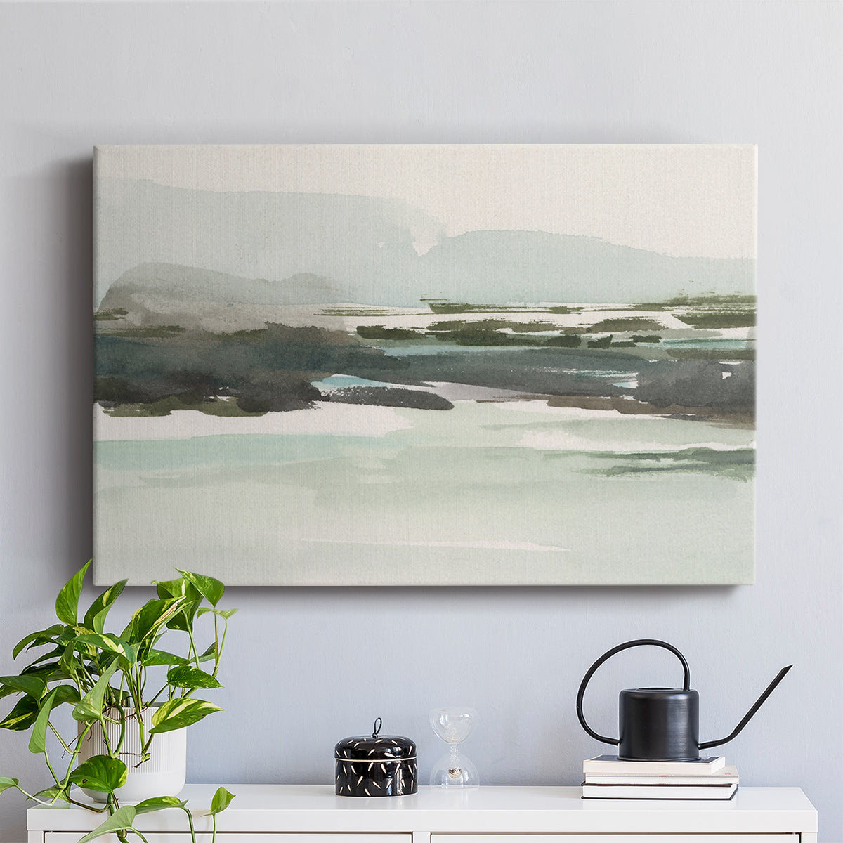 Turquoise Marsh I - Canvas Art Print