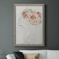 Fashion Floral Silhouette II - Barnwood Framed Canvas Print