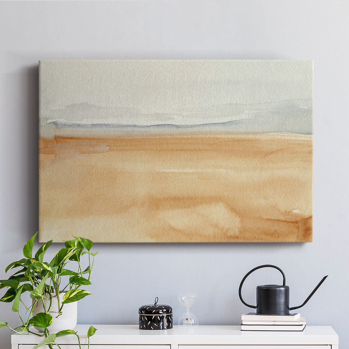 Ash Blue Horizon I - Canvas Art Print