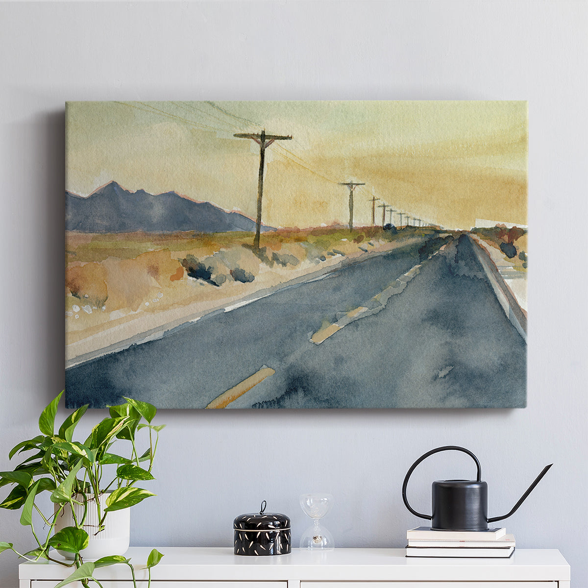 Deserted Highway II - Canvas Art Print