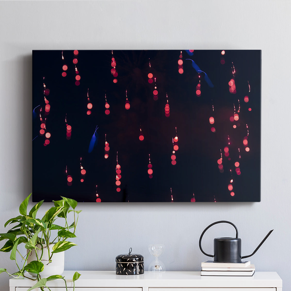 Crimson Constellation - Canvas Art Print