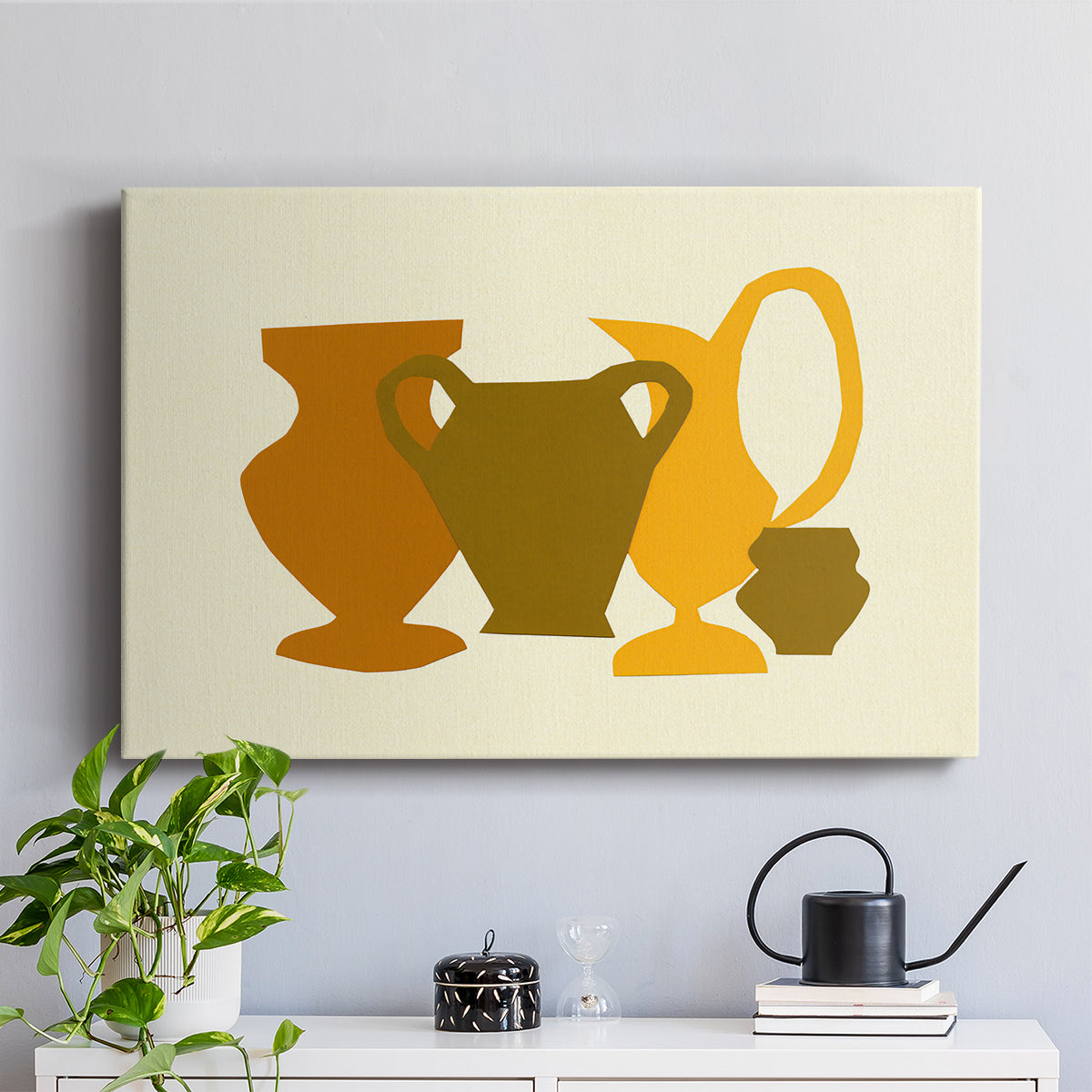 Posing Pottery II - Canvas Art Print