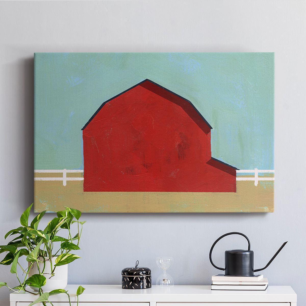 Big Red One I - Canvas Art Print
