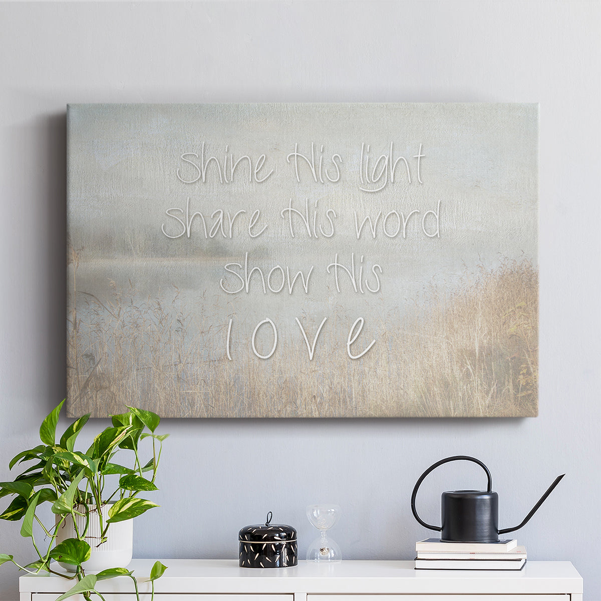 Shine His Light - Canvas Art Print