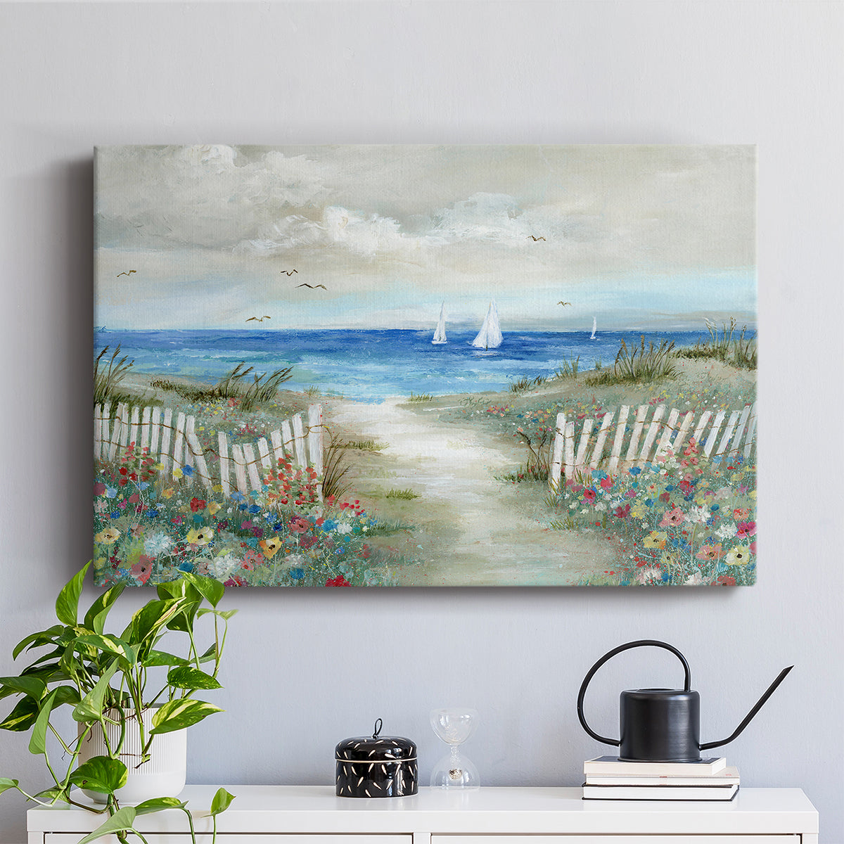 Coastal Garden - Canvas Art Print