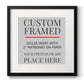 Custom Thin Modern Frame Print