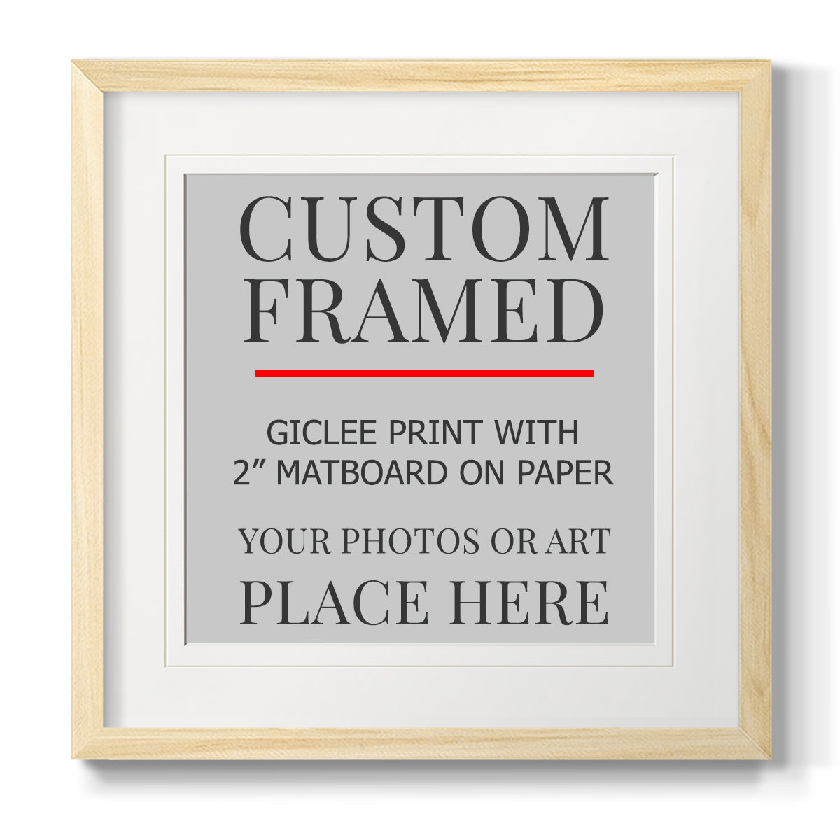 Custom Thin Modern Frame Print