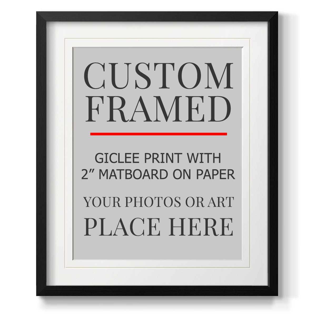 Custom Thin Modern Frame Print