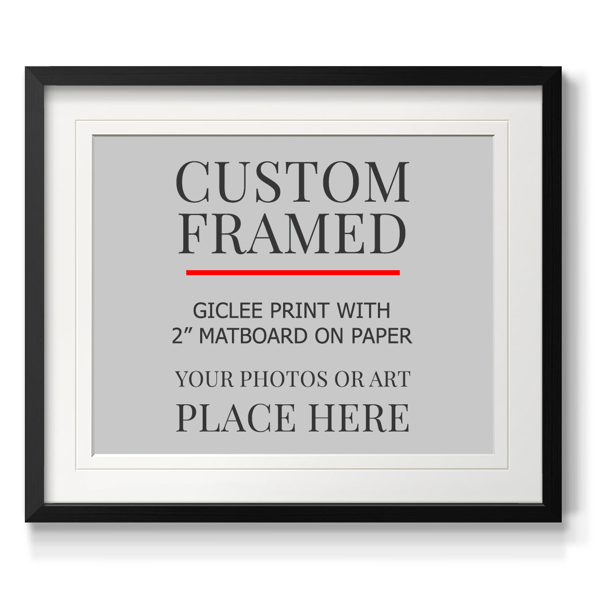 Custom Thin Modern Frame Print