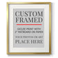 Custom Thin Modern Frame Print