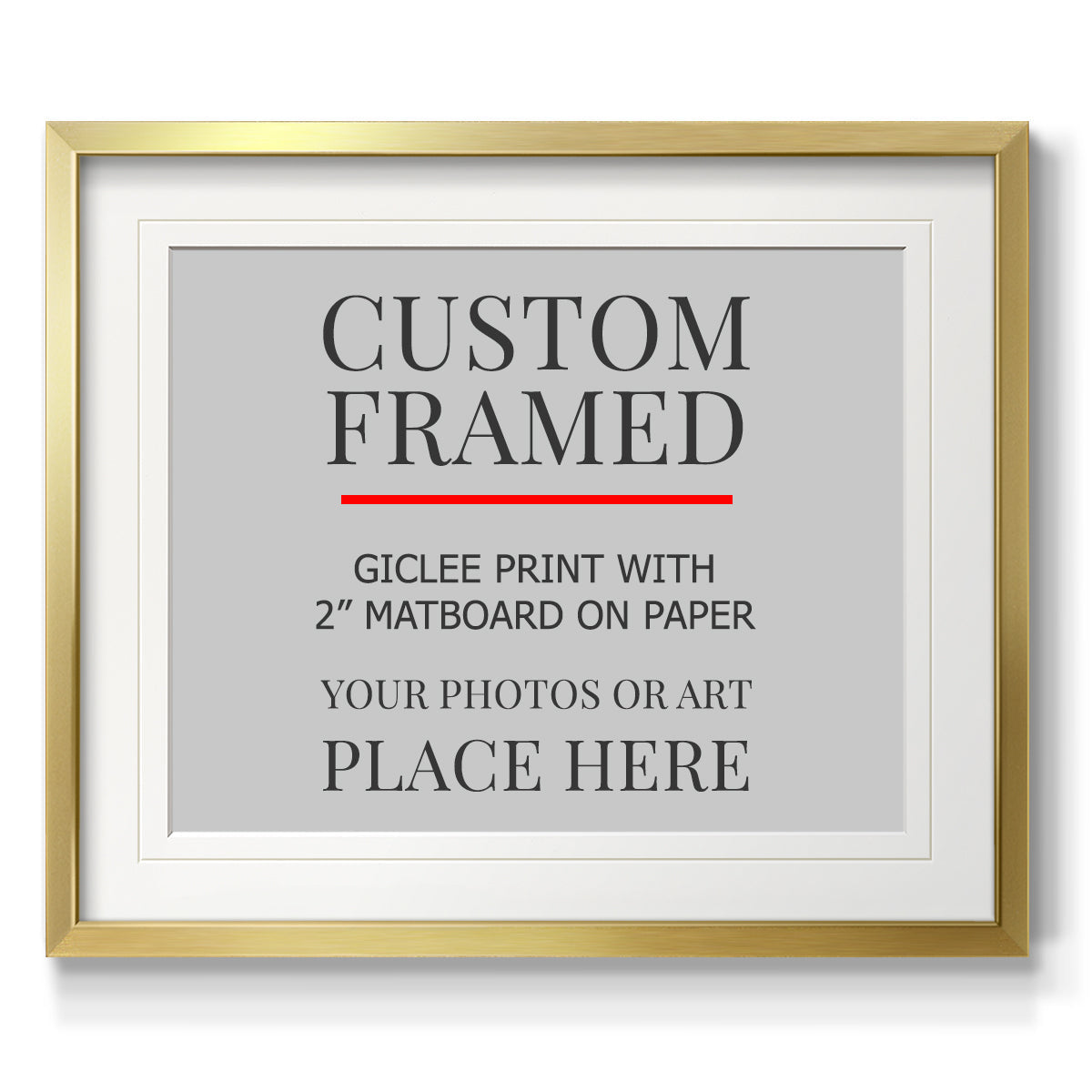 Custom Thin Modern Frame Print