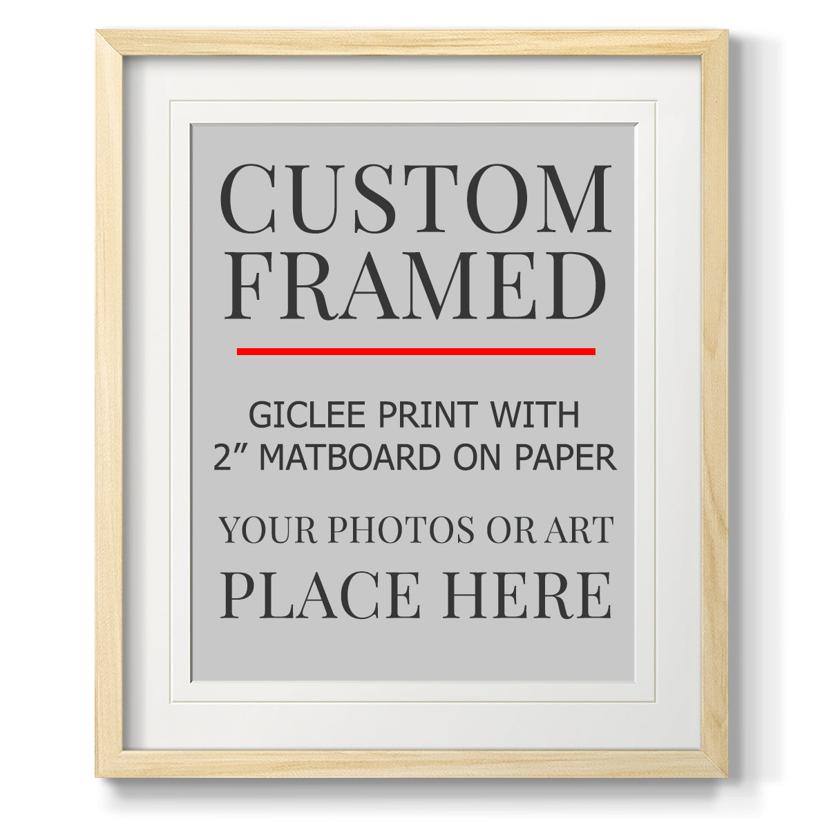 Custom Thin Modern Frame Print