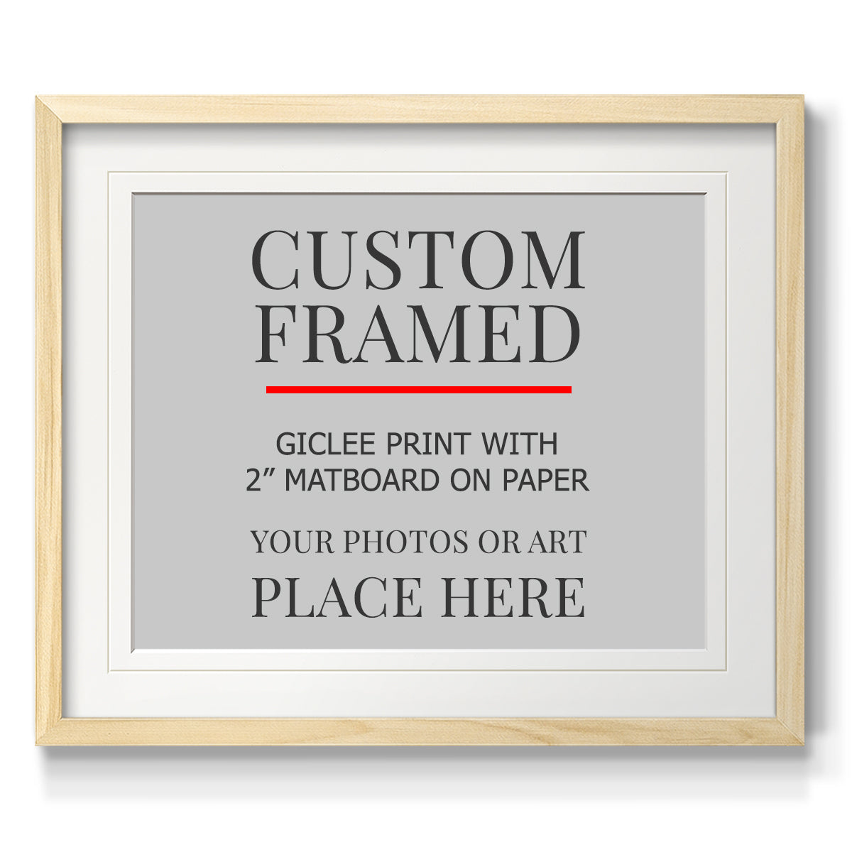 Custom Thin Modern Frame Print