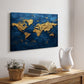 Impasto Map - Canvas Art Print