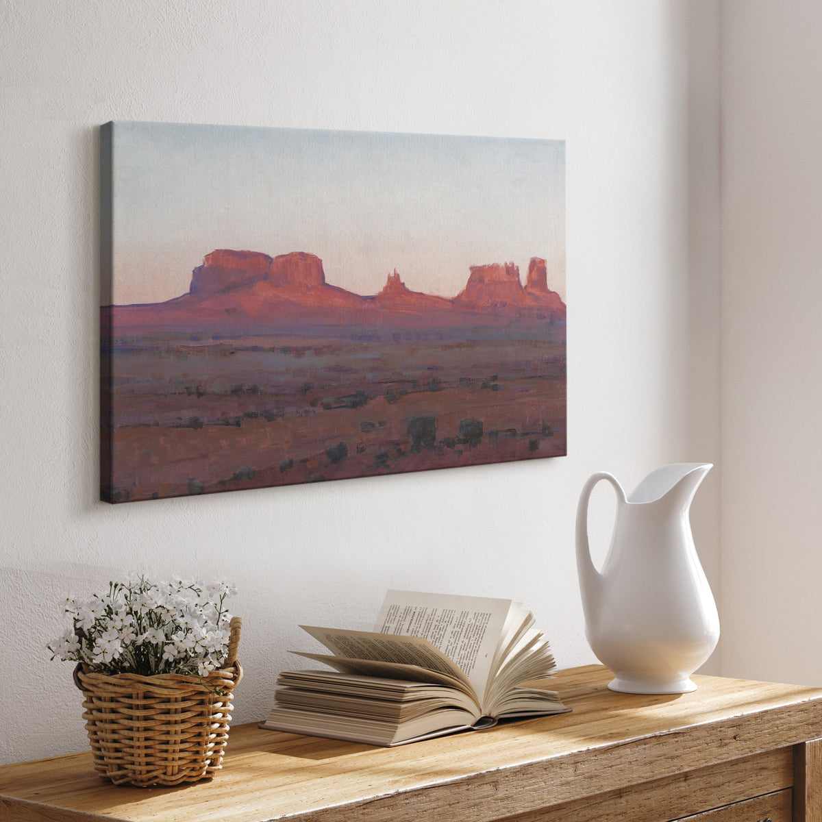 Red Rocks at Dusk II - Canvas Art Print
